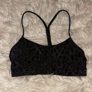 Black chettah print bra